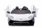 Preview: Kinderfahrzeug 24V Lamborghini Kinder Elektro Auto Luftreifen 15kmh XXXL 1,7 Meter MP3 USB Ledersitz weiß