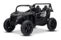 Preview: Kinderauto 24V Lithium Batterie Strong Kinder Elektro Auto 15km/h Kinderfahrzeug Elektro UTV2000 Strong Brushless Motor Metallgetriebe Luftreifen Scheibenbremsen Zweisitzer Ledersitz schwarz