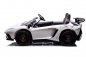 Preview: Kinderfahrzeug 24V Lamborghini Kinder Elektro Auto Luftreifen 15kmh XXXL 1,7 Meter MP3 USB Ledersitz weiß