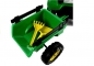 Mobile Preview: Kinderfahrzeug Tretfahrzeug Traktor Tretauto Frontlader mit Anhänger und Werkzeug rot