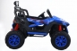 Mobile Preview: Kinderfahrzeug 12V Zweisitzer Kinder Elektro Auto Buggy STRANGE XXL Elektro 4 WD Allrad Ledersitz EVA Gummiräder blau