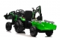 Mobile Preview: Kinderfahrzeug Traktor Ultimate X2 mit Front/Hecklader und Anhänger 2m länge Elektrotraktor Kinderauto Kindertraktor
