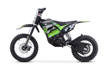 Kinder Motocross Nitro Motors E-Dirtbike 2000W 60V Tiger Lithium 14" DELUXE grün