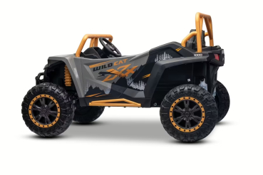 Kinderfahrzeug WILDCAT 24V Lithium 800Watt Kinder Elektro Auto 9km/h Kinderquad Elektro Quad Elektromotorrad Zweisitzer XXL Ledersitz EVA Gummiräder