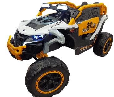 Kinderfahrzeug 12V 4x4 Kinder Elektro Kinderauto Buggy ULTRA Ledersitz EVA Gummiräder