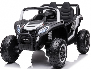 Kinderfahrzeug 12V 4x4 Kinder Elektro Kinderauto Buggy UTV 2000 Ledersitz EVA Gummiräder