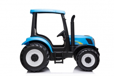 Kinderfahrzeug Traktor New Holland-T7 12V mit Dach Elektrotraktor Kinderauto Kindertraktor
