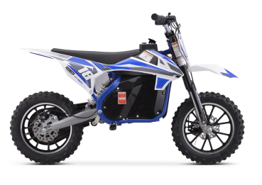 Kinder Motocross X-Trail Crossbike Elektro Dirt Bike Scheibenbremsen Luftbereifung Pocket Bike 25km/h blau