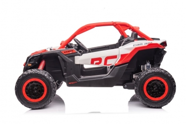Kinderfahrzeug 12V 4WD Allrad Kinder Elektro Auto Kinderquad Elektro Buggy X-treme Zweisitzer Ledersitz EVA Gummiräder