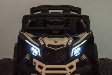 Kinderfahrzeug  Buggy Can Am Kinder Elektro Auto EVA Gummiräder Kinderquad Elektro khaki