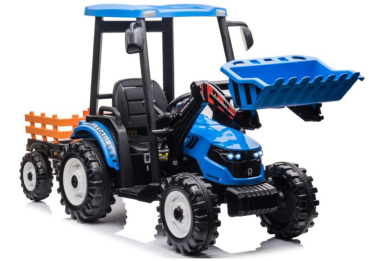 Kinderfahrzeug Traktor Hercules 24V Frontlader und Anhänger Elektrotraktor Kinderauto Kindertraktor