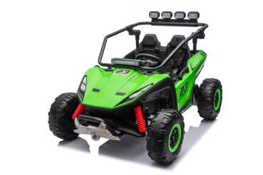 Kinderfahrzeug 24V 800Watt Buggy Turbo Kinder Elektro Auto Kinderquad Zweisitzer Elektro Ledersitz EVA Gummiräder