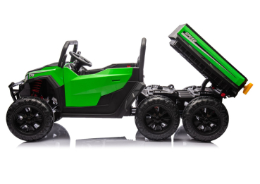 Kinderfahrzeug 24V 800Watt Kinder Elektro Auto LOADER RMT Zweisitzer MP3 Ledersitz EVA Gummiräder