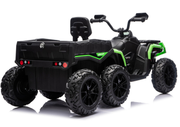 Kinderauto 24V 800Watt Kinder Elektro Auto Quad ATV 1000R 6 x 6 Crawler MP3 Ledersitz EVA Räder 2,4 GHZ