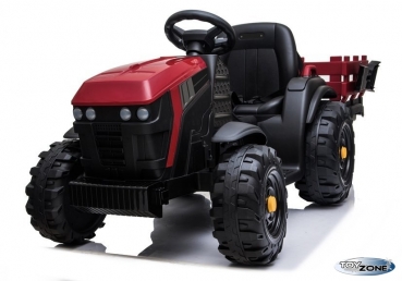 Kinderfahrzeug Traktor Future1000 mit Anhänger 1,6m Elektrotraktor Kinderauto Kindertraktor rot