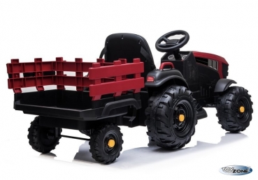 Kinderfahrzeug Traktor Future1000 mit Anhänger 1,6m Elektrotraktor Kinderauto Kindertraktor rot