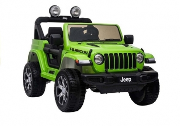 Kinderfahrzeug 12V Kinderelektro 4x4 Allrad Auto Kinderauto Jeep Wrangler Rubicon Geländeauto USB EVA Gummiräder Ledersitz