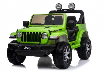 Kinderfahrzeug 12V Kinderelektro 4x4 Allrad Auto Kinderauto Jeep Wrangler Rubicon Geländeauto USB EVA Gummiräder Ledersitz