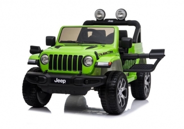 Kinderfahrzeug 12V Kinderelektro 4x4 Allrad Auto Kinderauto Jeep Wrangler Rubicon Geländeauto USB EVA Gummiräder Ledersitz
