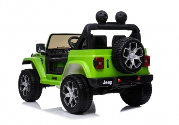 Kinderfahrzeug 12V Kinderelektro 4x4 Allrad Auto Kinderauto Jeep Wrangler Rubicon Geländeauto USB EVA Gummiräder Ledersitz