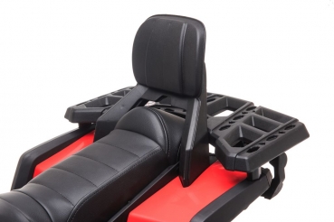 Kinderquad XXForce 24V 400W 8kmh Kinder Elektro Auto Kinderfahrzeug Elektro Quad ATV Ledersitz EVA Gummiräder weiß/schwarz