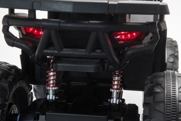 Kinderquad XXForce 24V 400W 8kmh Kinder Elektro Auto Kinderfahrzeug Elektro Quad ATV Ledersitz EVA Gummiräder weiß/schwarz