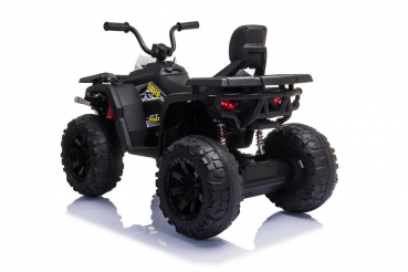 Kinderquad XXForce 24V 400W 8kmh Kinder Elektro Auto Kinderfahrzeug Elektro Quad ATV Ledersitz EVA Gummiräder weiß/schwarz