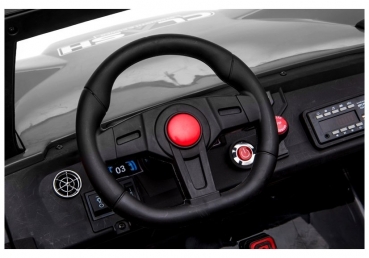 Kinderfahrzeug 12V 4x4 Buggy UTV 2000 Kinder Elektro Auto Kindauto Ledersitz EVA Gummiräder