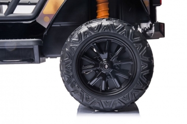 Kinderfahrzeug Geländeauto Hercules 100Kg Tragkraft Kind & Erwachsenen 12V 10 Ah Kinder elektro Auto Kinderauto 4WD Allrad USB EVA Gummiräder Ledersitz SW