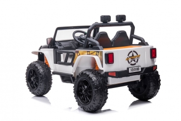 Kinderfahrzeug Geländeauto Hercules 100Kg Tragkraft Kind & Erwachsenen 12V 10 Ah Kinder elektro Auto Kinderauto 4WD Allrad USB EVA Gummiräder Ledersitz SW