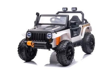 Kinderfahrzeug Geländeauto Hercules 100Kg Tragkraft Kind & Erwachsenen 12V 10 Ah Kinder elektro Auto Kinderauto 4WD Allrad USB EVA Gummiräder Ledersitz SW