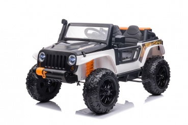 Kinderfahrzeug Geländeauto Hercules 100Kg Tragkraft Kind & Erwachsenen 12V 10 Ah Kinder elektro Auto Kinderauto 4WD Allrad USB EVA Gummiräder Ledersitz SW