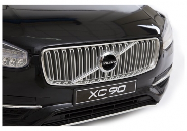 Kinderfahrzeug Volvo XC90 schwarz Echtlackierung Zweisitzer XXL 12V Kinder Elektro Auto Kinderauto MP3 USB Ledersitz EVA Gummiräder 2,4 GHZ
