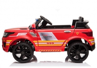 Kinderfahrzeug Feuerwehr Ranger 12V Kinder Elektro Auto Kinderauto MP3 USB Ledersitz EVA Gummiräder 2,4 GHZ