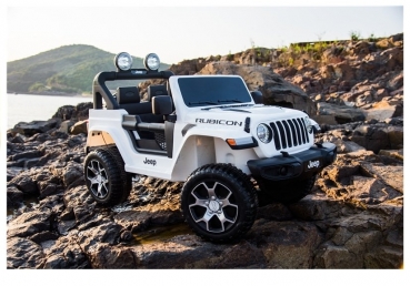 Kinderfahrzeug 12V Kinderelektro 4x4 Allrad Auto Kinderauto Jeep Wrangler Rubicon Geländeauto USB EVA Gummiräder Ledersitz