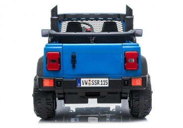 Kinderfahrzeug 24V Kinder Elektro Auto Geländewagen Truck T-1600 2 Sitzer XXXL 1,6m Elektro Ledersitz EVA Gummiräder blau