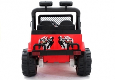 Kinderfahrzeug Geländeauto Beast 12V Kinder elektro Auto Kinderauto USB EVA Gummiräder rot