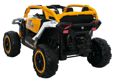 Kinderfahrzeug 12V 4x4 Kinder Elektro Kinderauto Buggy ULTRA Ledersitz EVA Gummiräder