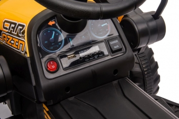 Kinderfahrzeug Traktor X2000 mit Frontlader und Anhänger 1,7m länge Elektrotraktor Kinderauto Kindertraktor