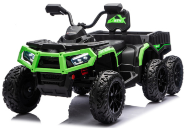 Kinderauto 24V 800Watt Kinder Elektro Auto Quad ATV 1000R 6 x 6 Crawler MP3 Ledersitz EVA Räder 2,4 GHZ