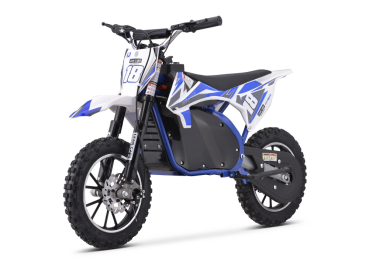 Kinder Motocross X-Trail Crossbike Elektro Dirt Bike Scheibenbremsen Luftbereifung Pocket Bike 25km/h blau