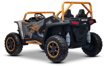 Kinderfahrzeug WILDCAT 24V Lithium 800Watt Kinder Elektro Auto 9km/h Kinderquad Elektro Quad Elektromotorrad Zweisitzer XXL Ledersitz EVA Gummiräder