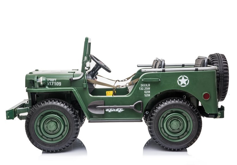 Kinderfahrzeug 12V Kinder Elektro Auto Geländewagen U.S Army Militärfahrzeug sc 
