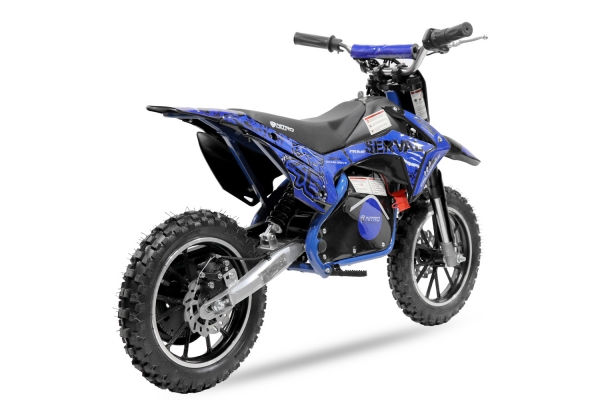 Kinder Motocross Crossbike Nitro Motors 500W Serval Eco Prime 10/10 500W 36V Dirt Bike Scheibenbremsen Luftbereifung Pocket Bike grün