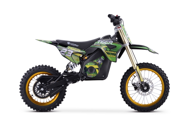 Kinder Motocross Nitro Motors E-Dirtbike 1800W 48V Tiger Lithium 14/12 brushless DELUXE