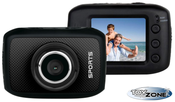 Action-Kamera DENVER "ACT-1301" 4,5cm/1,77" Display, microSD-Slot für bis zu 32GB