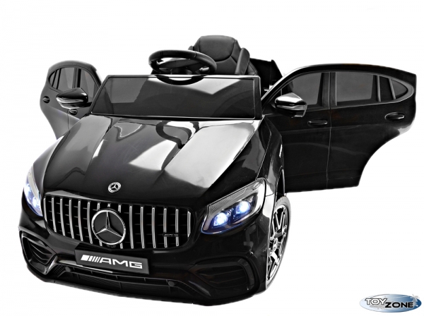 Kinderfahrzeug Mercedes GLC 63S Coupe AMG 12V Allrad Kinder Elektro Auto Kinderauto MP3 USB Ledersitz EVA Gummiräder 2,4 GHZ