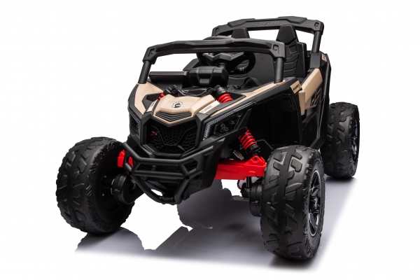 Kinderfahrzeug  Buggy Can Am Kinder Elektro Auto EVA Gummiräder Kinderquad Elektro khaki