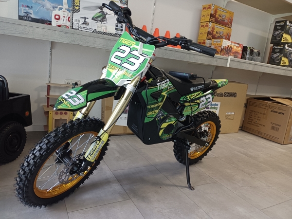 Kinder Motocross Nitro Motors E-Dirtbike 1800W 48V Tiger Lithium 14/12 brushless DELUXE