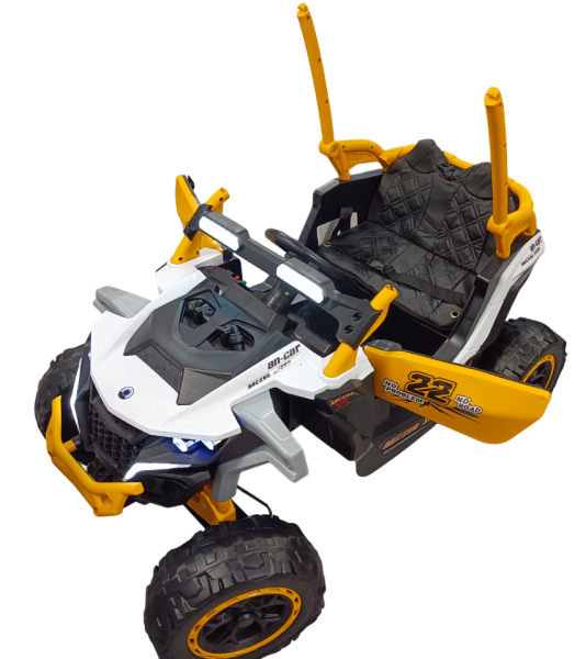 Kinderfahrzeug 12V 4x4 Kinder Elektro Kinderauto Buggy ULTRA Ledersitz EVA Gummiräder